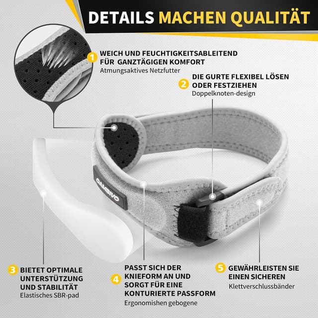 Thumbnail 2 de CAMBIVO Patellasehnenbandage 2er-Set