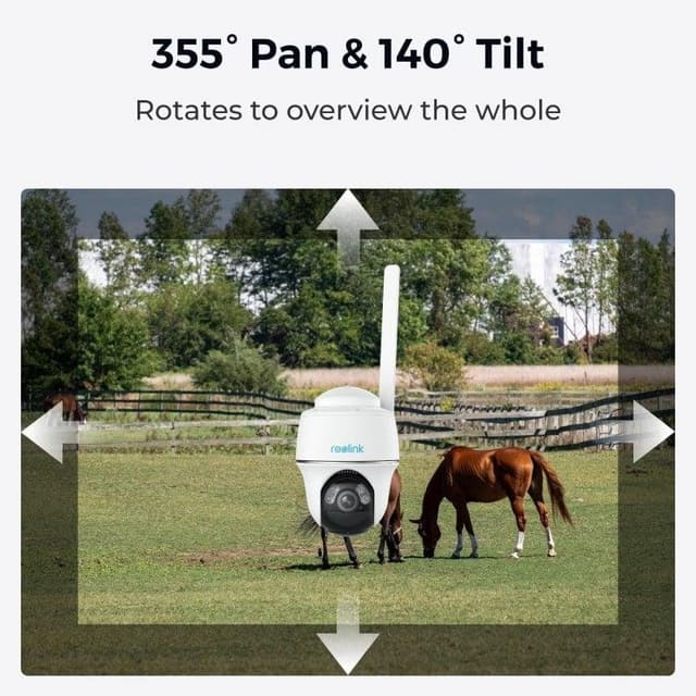 Detalle de Reolink G430 cámara LTE 355°