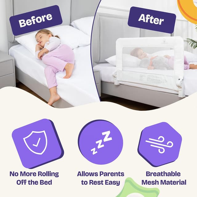 Thumbnail 2 de ComfyBumpy 1-Pack Bed Rail 35.5" for Toddlers