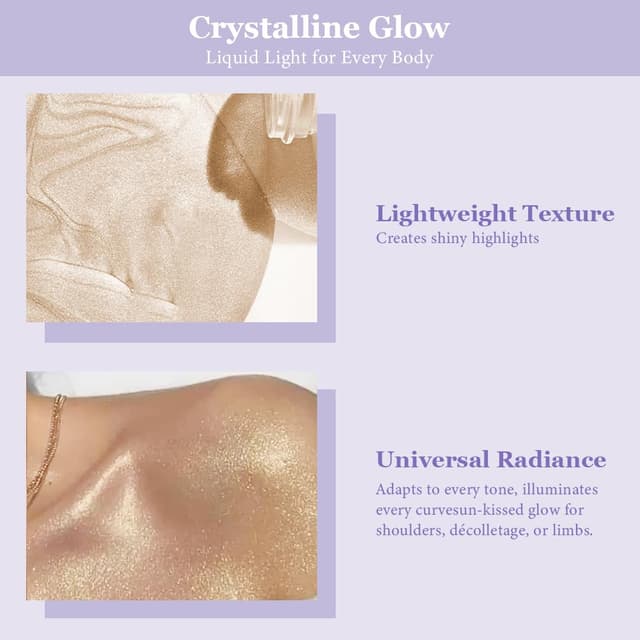 Detalle de AOOWU Glitzerspray für Haare, Gesicht und Körper – schimmernder Glanz im Sprühdesign (Modell 03)