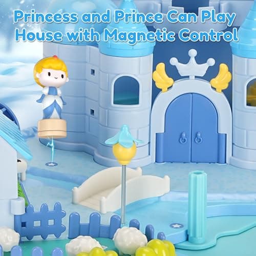 Detalle 2 de fygurso Casa de Muñecas Castillo de Princesa 🏰 con Figuras Móviles