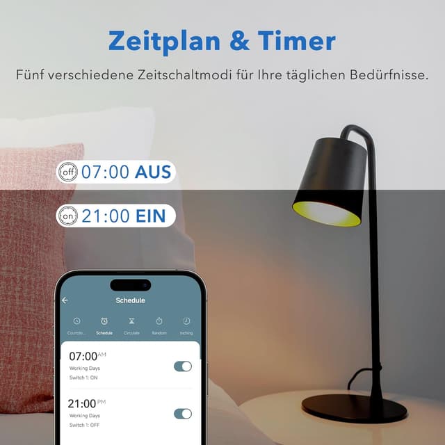 Detalle de HBN Smart Steckdose 4er Set mit Verbrauchsmessung