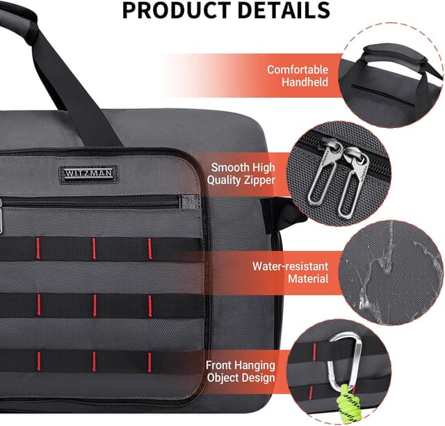 Thumbnail 6 de WITZMAN Sac de sport pliable 65 L avec compartiment à chaussures – B697 Gris argenté