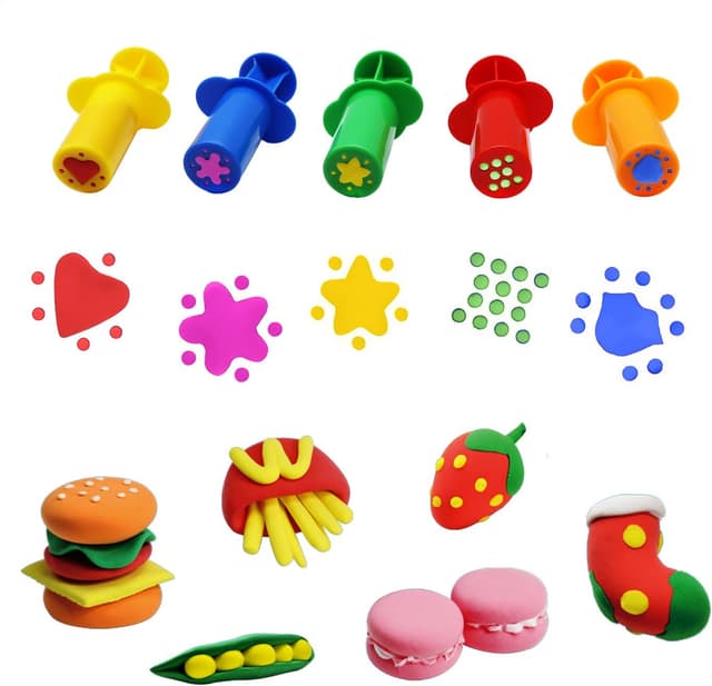 Detalle 2 de WONDERFORU Knetwerkzeug 23-teiliges Set 🎨