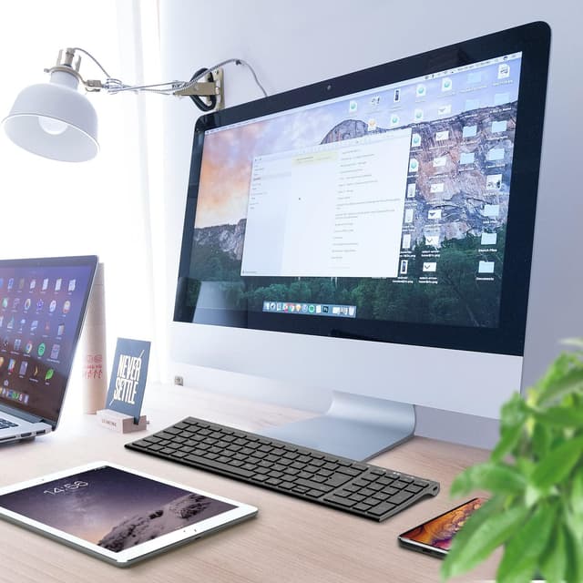 Thumbnail 6 de iClever BK10 Bluetooth Tastatur mit 3 Geräten, wiederaufladbar und deutschem QWERTZ