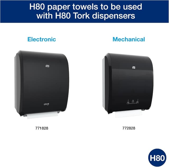 Detalle de Tork Roll Hand Towel White H80 Premium (8030630), 6 rolls