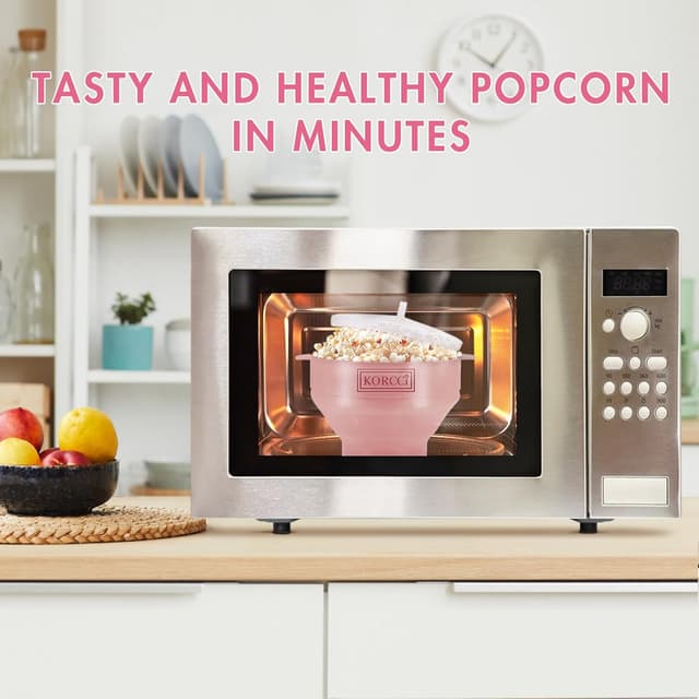Thumbnail 5 de Korcci Microwaveable Silicone Popcorn Popper 🍿
