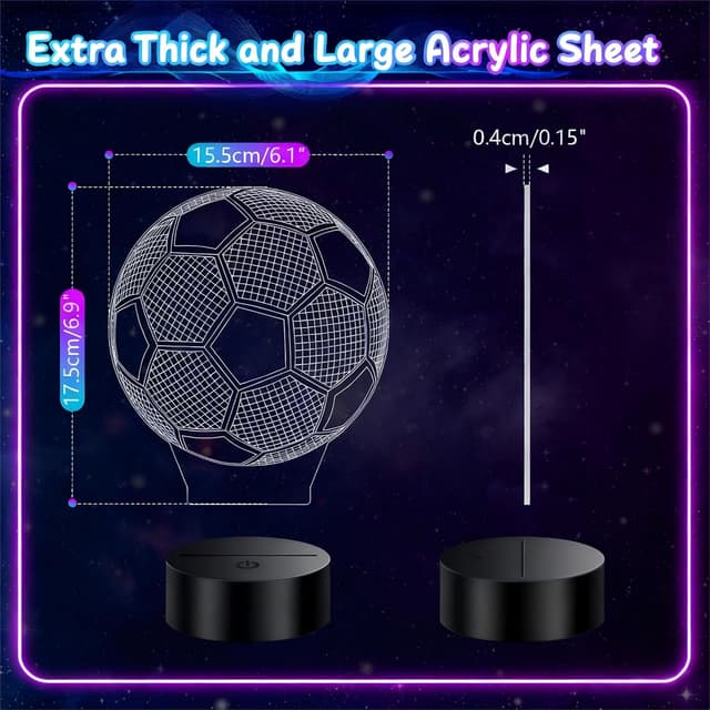 Detalle 1 de Polemera Football Lamp for Kids