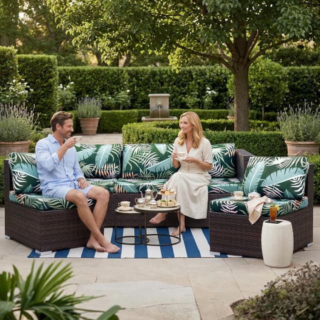 Detalle de LiveGo Outdoor Cushion Covers 20–27in