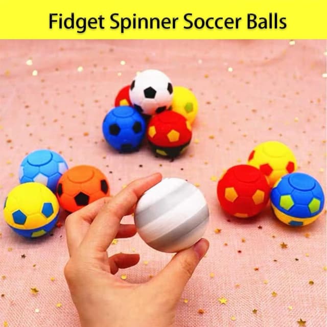 Thumbnail 2 de Mini Fidget Soccer Ball Spinners 32 pcs
