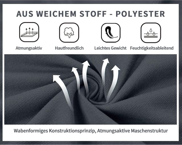 Detalle de SwissWell Polo da uomo manica corta da golf Estive: leggera, traspirante e ad asciugatura rapida