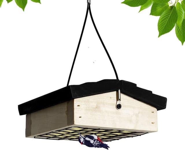 Detalle de Mardili Cedar Suet Upside-Down Bird Feeder