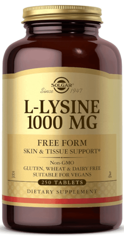Thumbnail 1 de Solgar L-Lisina 1000mg ✨ Suplemento 250 Comprimidos