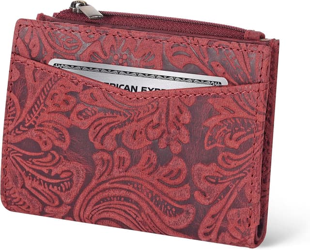 Detalle de Oak Leathers women’s RFID wallet 4.2in