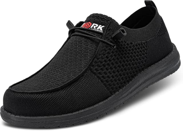 Detalle de LARNMERN Steel Toe Loafers Women Lightweight