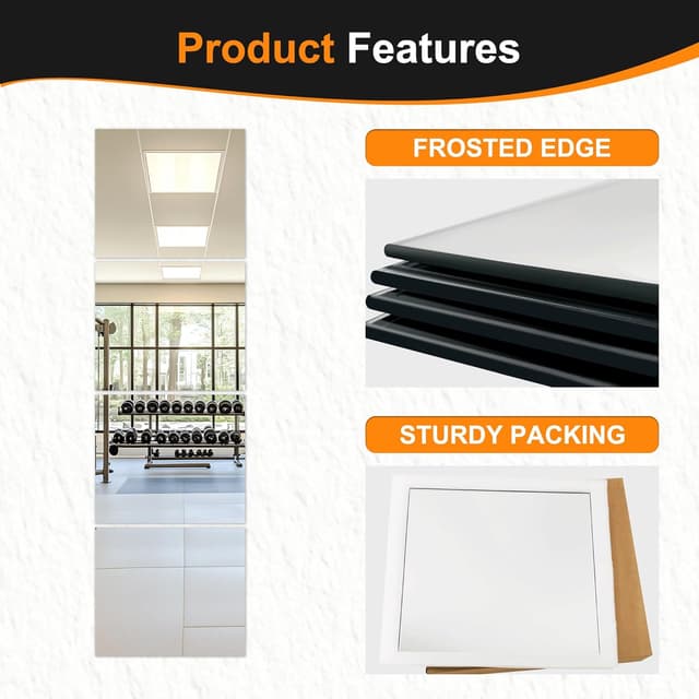 Thumbnail 5 de Delma Glass Full Length Mirror 14 x 12 in 🪞