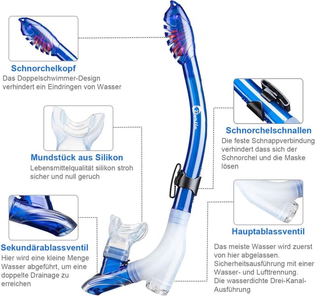 Thumbnail 4 de Dorlle Schnorchelset fĂŒr Erwachsene đ€ż
