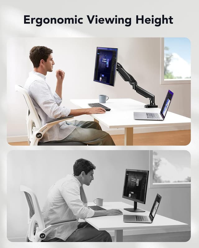 Detalle de HUANUO supporto monitor VESA 75x75