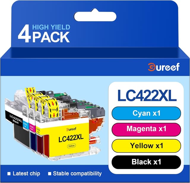 Detalle de Gureef LC422XL ink cartridges for Brother LC422