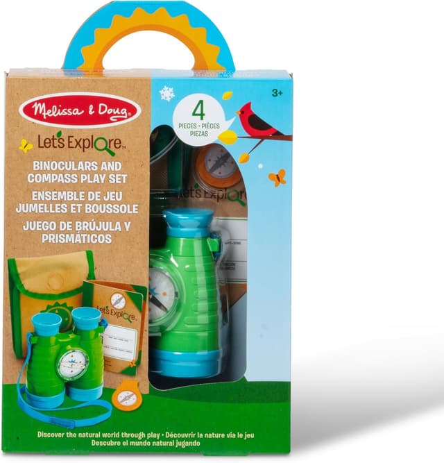 Detalle de Melissa & Doug „Let’s Explore“ Fernglas- und Kompass-Set ab 3 Jahren