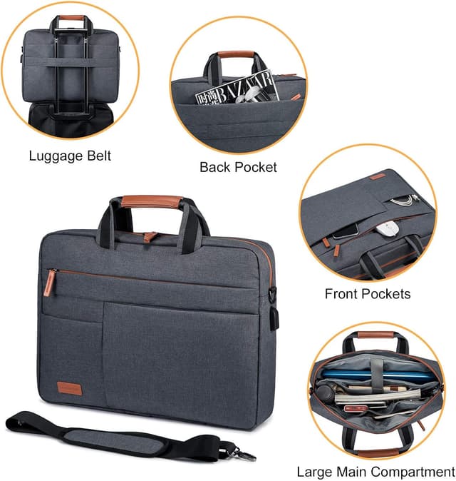 Thumbnail 5 de LOVEVOOK Sacoche 17,3 pouces Gris foncé