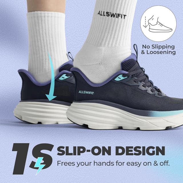 Detalle de ALLSWIFIT ActiveFlow Women’s Slip On Sneakers