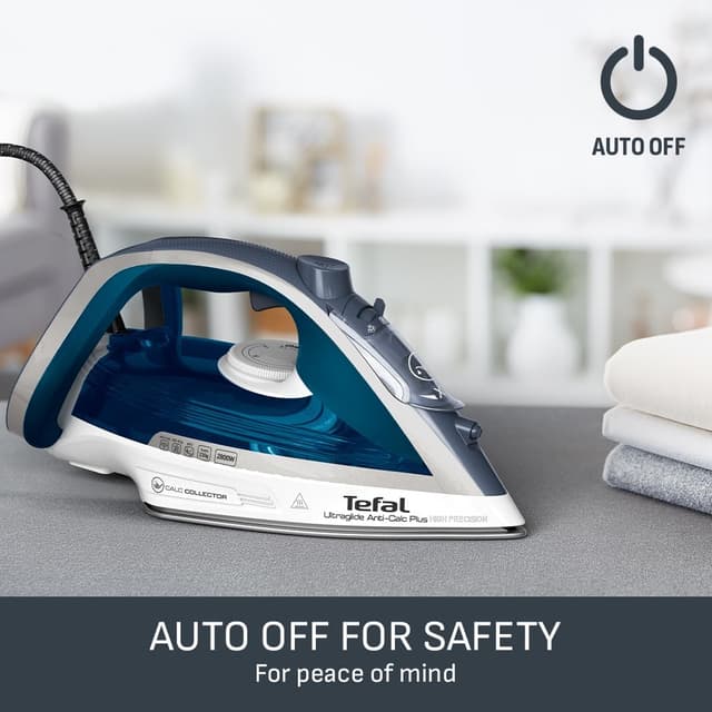 Detalle de Tefal Ultraglide Plus Steam Iron FV5879G2 (2800W) with Durilium non-stick soleplate