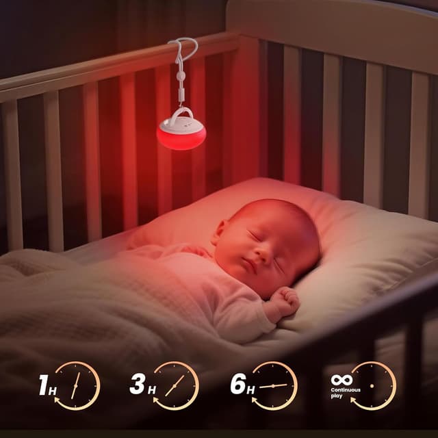Detalle de MAHYKO Nachtlicht Baby aus BPA-freiem Silikon – dimmbares Stilllicht mit 3 Timer-Modi