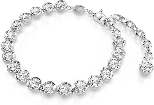 Thumbnail 1 de Swarovski Imber Tennis pulsera talla redonda blanca