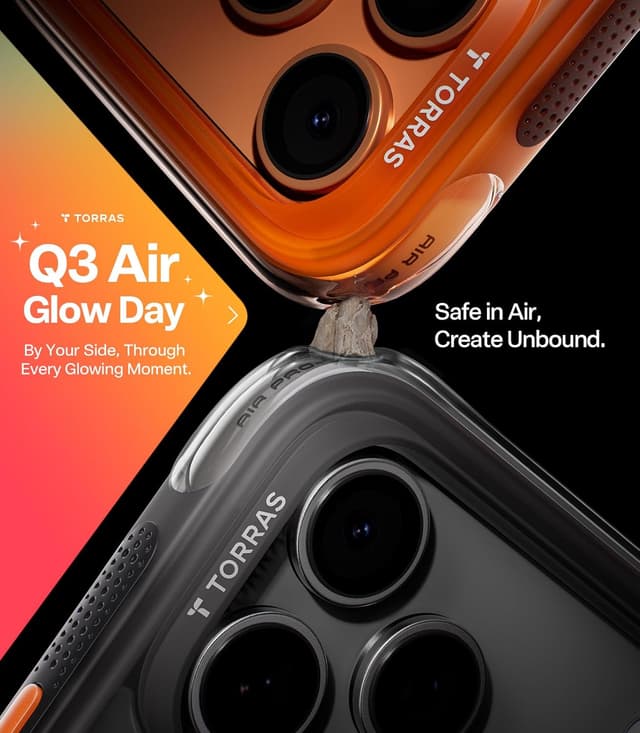 Detalle 2 de TORRAS Ostand Q3 Air iPhone 17 Pro Max Case 6.9