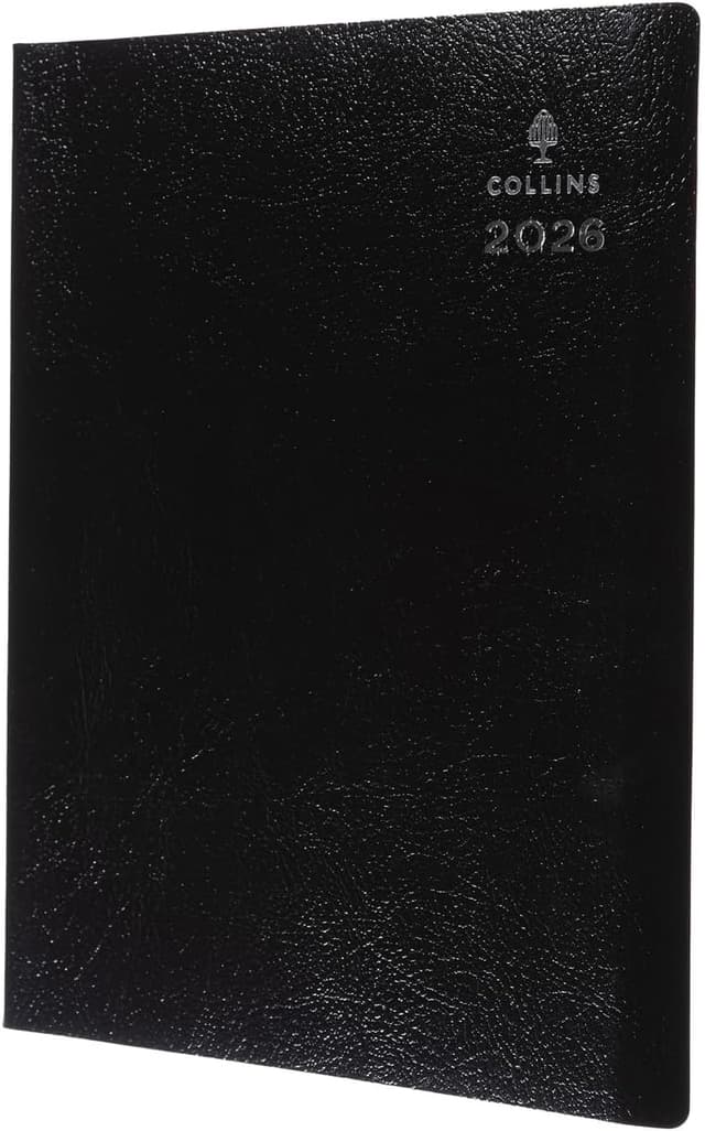 Detalle de Collins Leadership 2026 A5 12-Month Year Planner (Week-to-View, Hourly Appointments) - Black