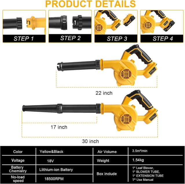 Thumbnail 2 de Powarobor Cordless Air Blower 3.4lbs