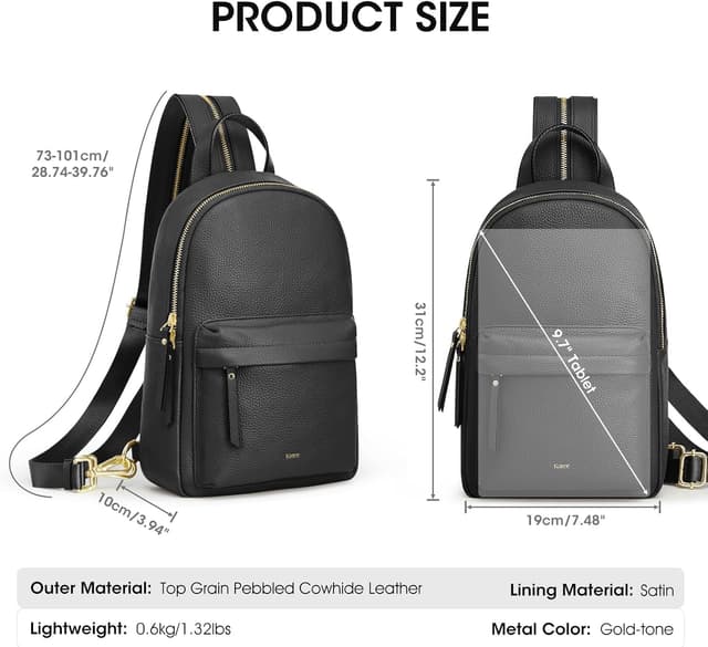 Detalle 1 de Kattee Convertible Crossbody Sling Bag