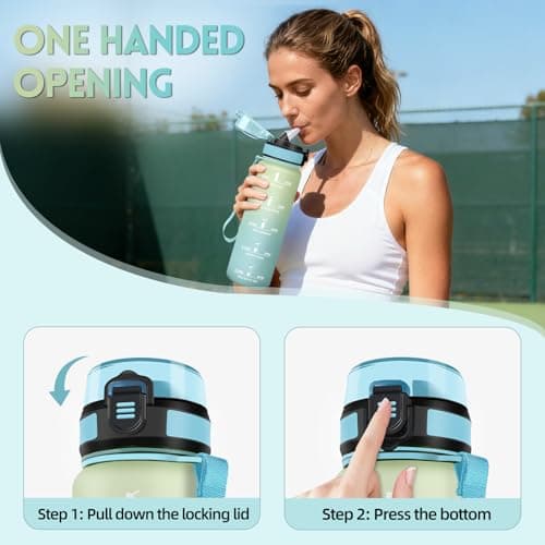 Thumbnail 5 de Baramumu Botella agua 1 L con pajita y marcador 🚰