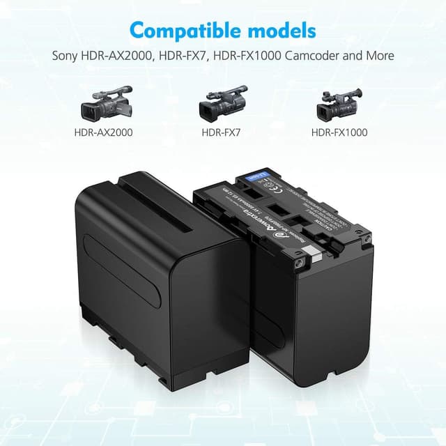 Detalle de Powerextra NP-F970 8800mAh Battery Pack and Charger