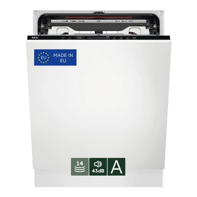 Detalle de AEG FSE76727P lavavajillas integrable reacondicionado 60 cm, 14 servicios