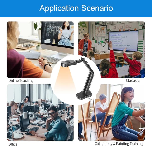 Thumbnail 6 de Kitchbai Visualiser Classroom USB Document Camera 4K