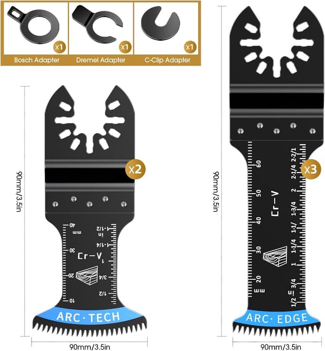 Thumbnail 1 de Lame multifunzione 5 pezzi per legno e metallo 🛠
