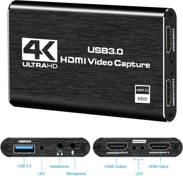 Detalle 2 de Capture Card Nintendo Switch 4K HDMI to USB 3.0
