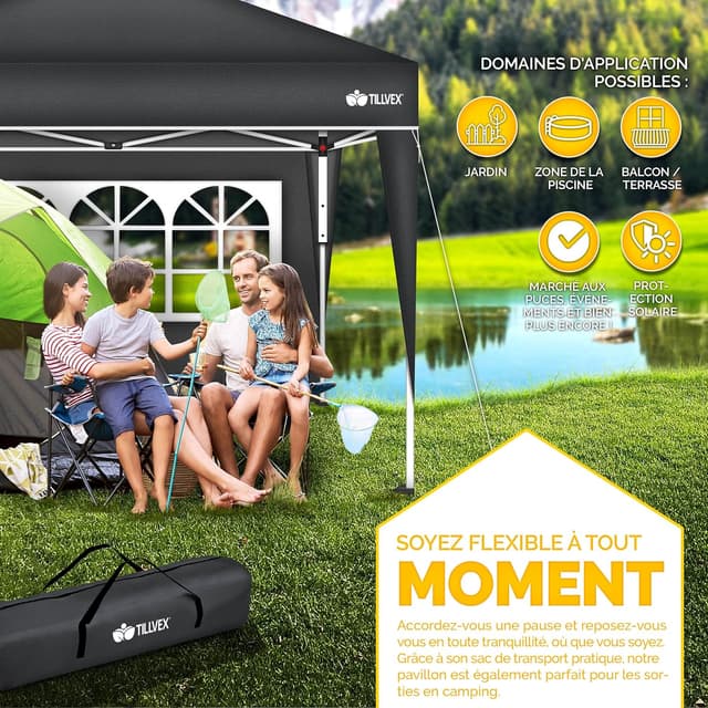 Thumbnail 6 de tillvex Tonnelle de Jardin 3 x 3 m 🏕