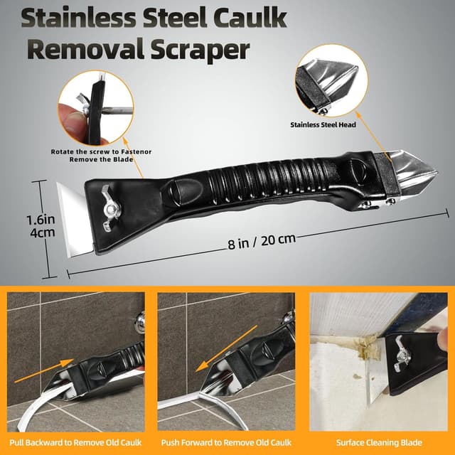Detalle 2 de Caulk Tool Kit for Removal and Application 🛠