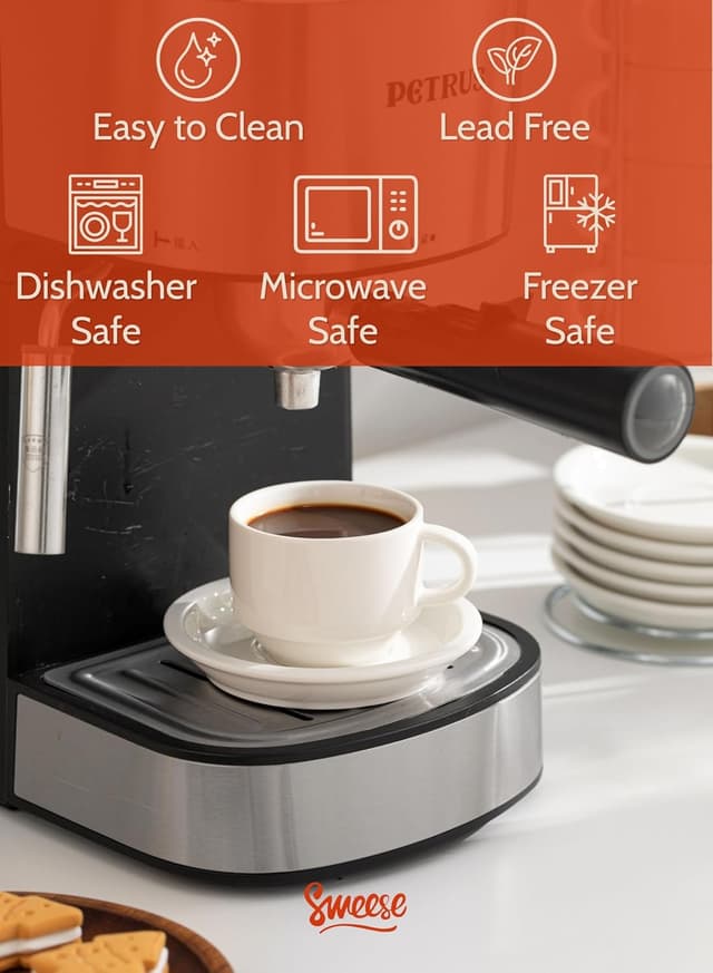 Detalle de Sweese 2.5 oz espresso cups set of 4