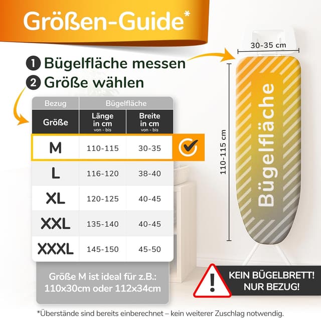 Thumbnail 1 de Super Soft 5 Schichten Turbo 110x30 Bügelbezug