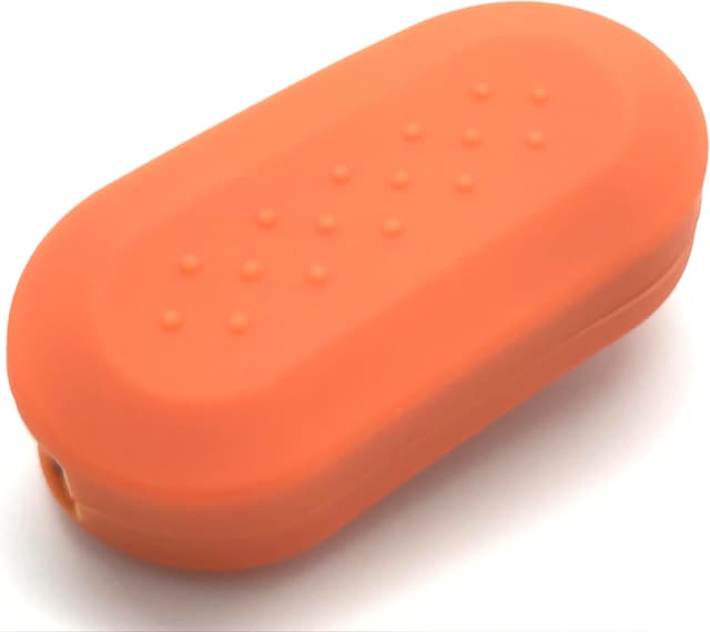 Detalle 1 de Silicone Key Fob Protective Case Cover for Fiat keys (Orange) – scratch and impact protection