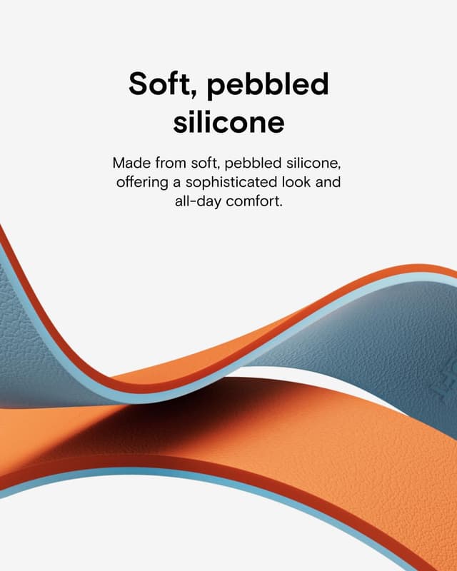 Detalle de MOFT Snap Duo watch bands for Apple Watch (Quick Magnetic Wear, duo-colour silicone) – 38/40/41/42/44/45/46/49mm