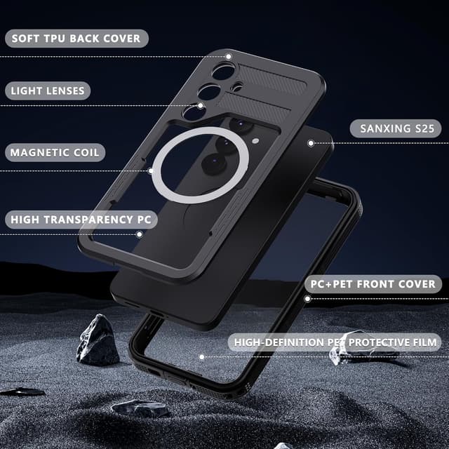 Detalle de Ezanmull Galaxy S25 Plus waterproof case