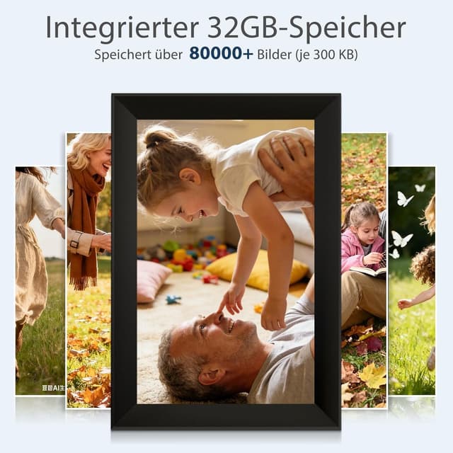 Detalle 2 de Frameo Digitaler Bilderrahmen WLAN 10,1 Zoll (1280×800, IPS Touch) mit 32 GB