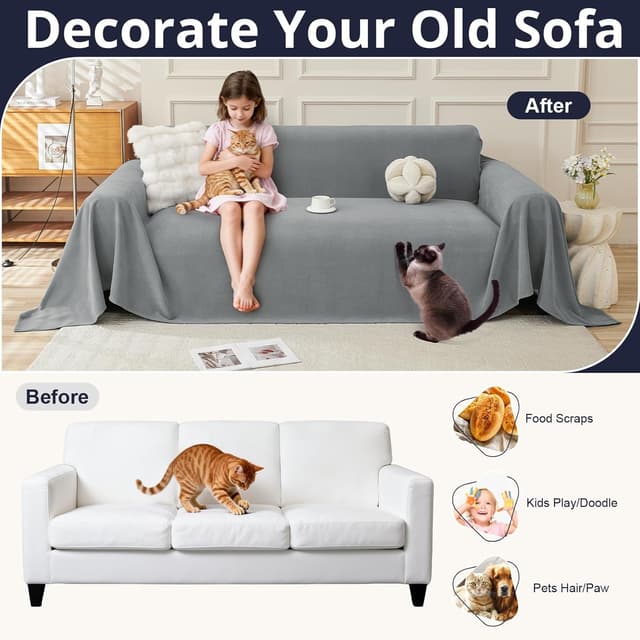 Thumbnail 3 de Royhom Impermeable Funda sofá 3 plazas 340x180 cm