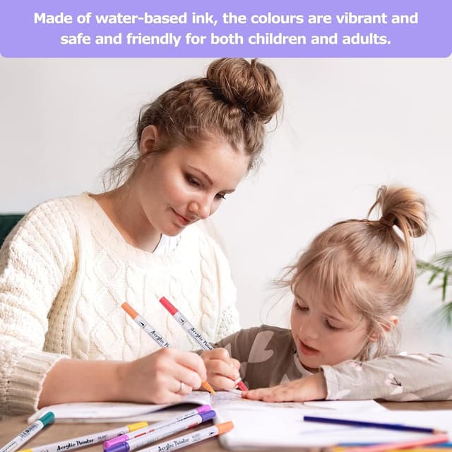 Thumbnail 3 de Crayons acryliques 36 couleurs résistants à l eau