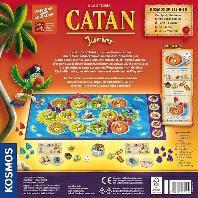 Detalle 2 de Kosmos Catan Junior, juego de tablero 🎲
